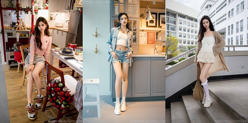 足愉心写真馆：高颜值模特与丝袜足拍的极致呈现-老司机图社